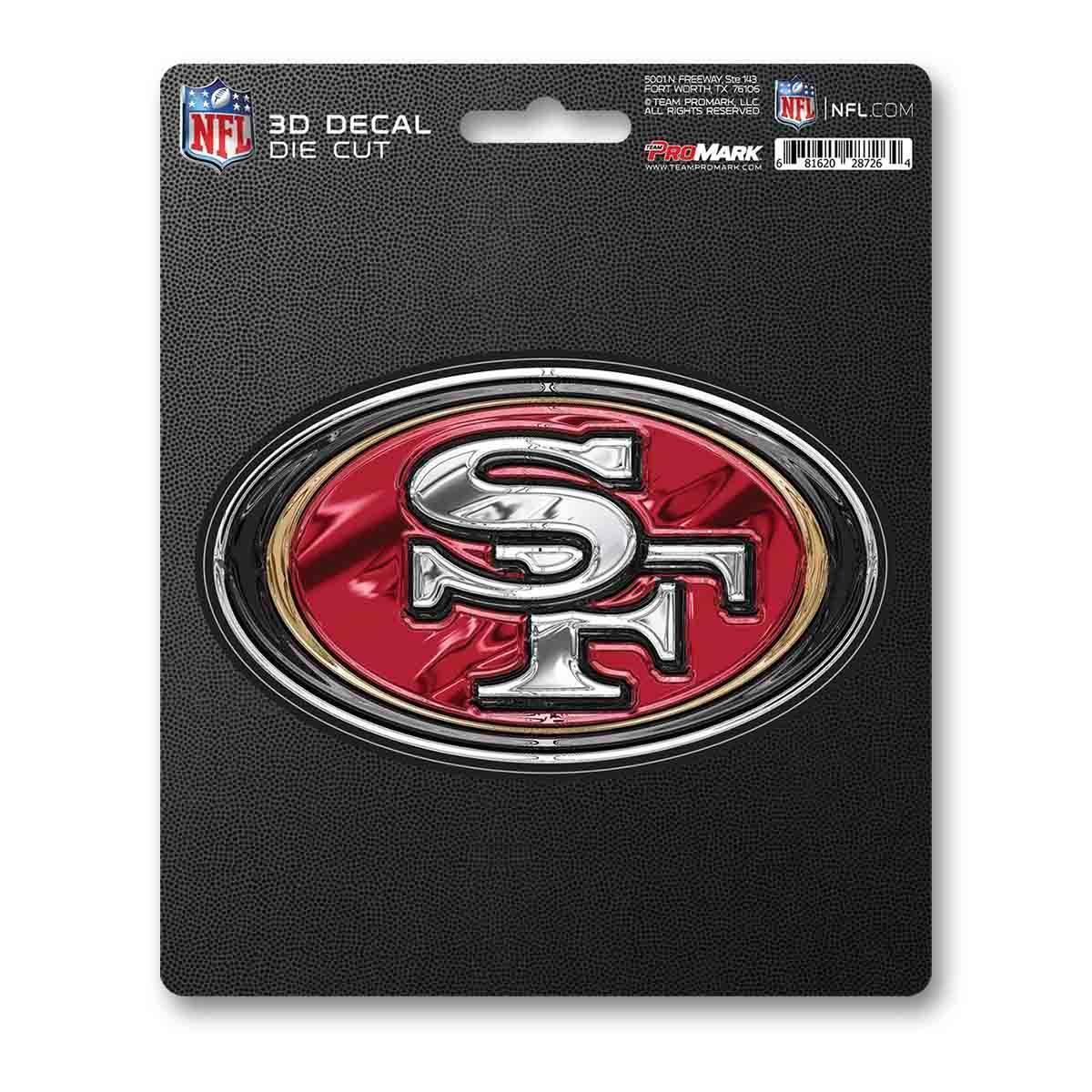  San Francisco 49ers 3D Die Cut Decal Logo 5x8 Vinyl -  ToylandEU™