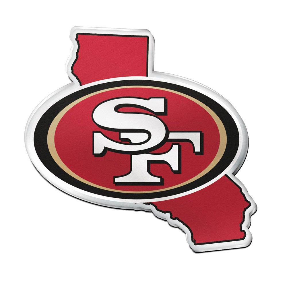 San Francisco 49ers Auto Emblem Acrylic State Shape - ToylandEU