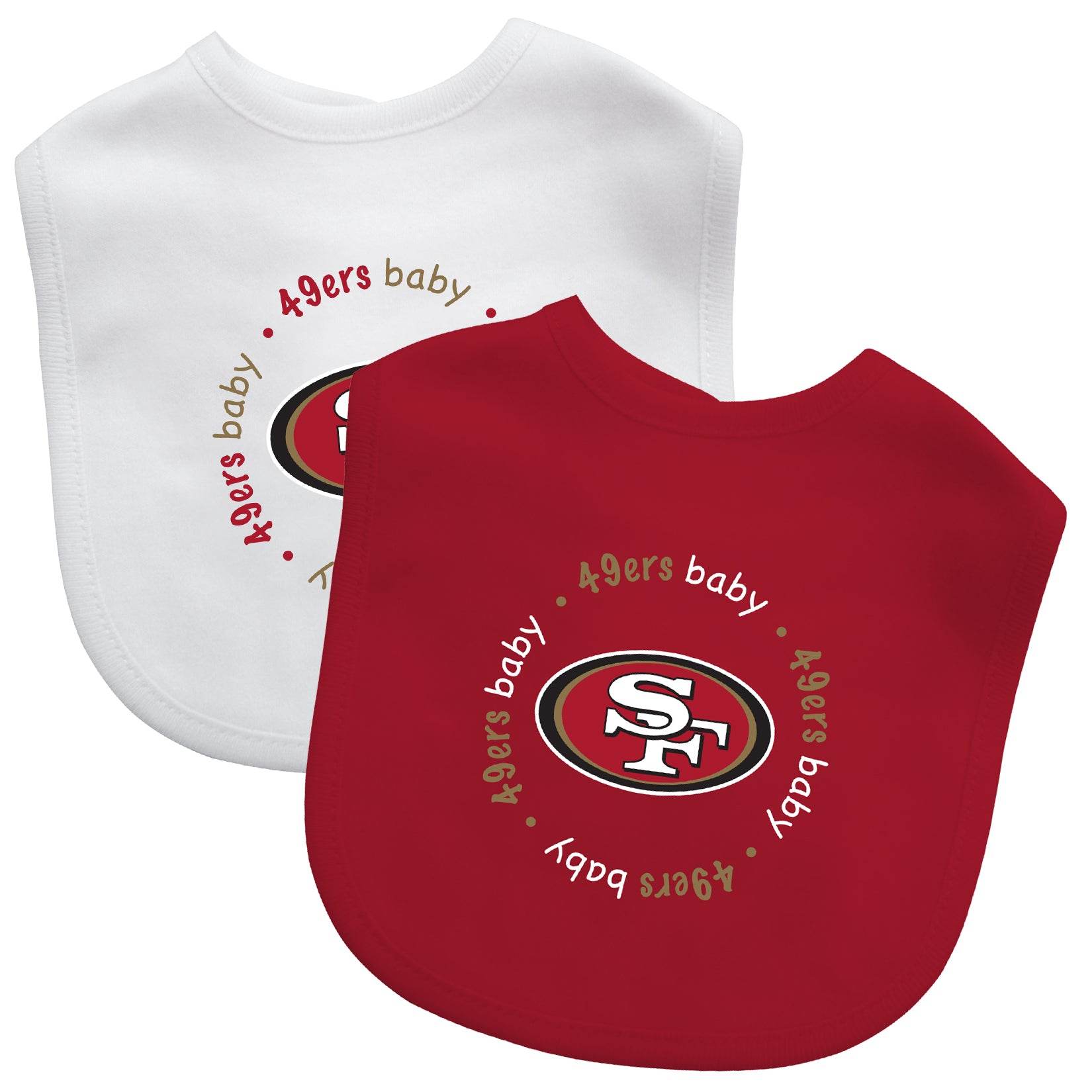 San Francisco 49ers Baby Bib 2 Pack Officially Licensed - ToylandEU