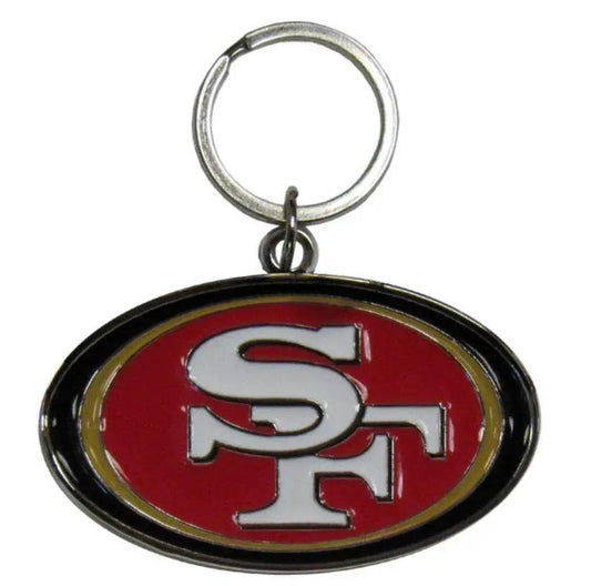  San Francisco 49ers Chrome Logo Cut Keychain -  ToylandEU™