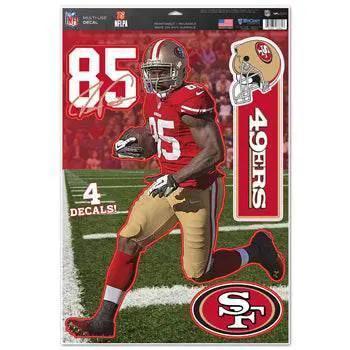  San Francisco 49ers Decal 11x17 Multi Use Vernon Davis Design CO -  ToylandEU™