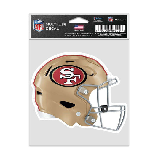 San Francisco 49ers Decal 3.75x5 Helmet Fan Wincraft - ToylandEU