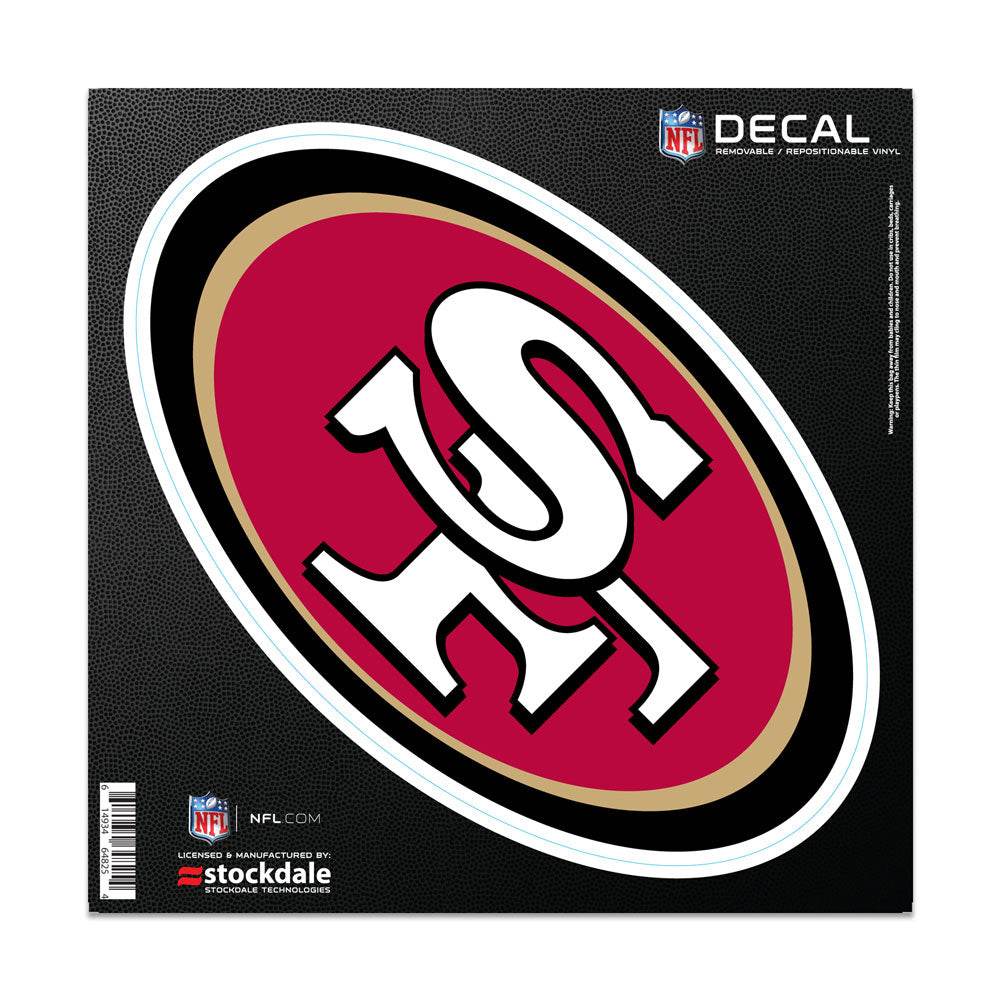 San Francisco 49ers Decal 6x6 All Surface Logo Vinyl - ToylandEU