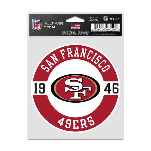 San Francisco 49ers Decal Patch 3.75x5 Inches Fan Gear - ToylandEU