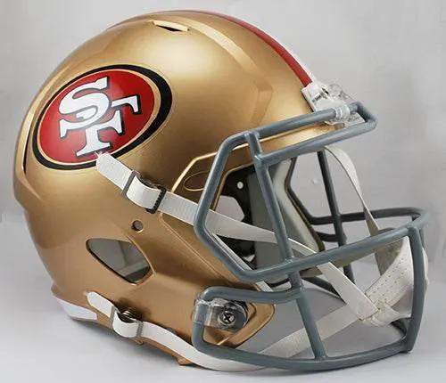 San Francisco 49ers Deluxe Replica Speed Helmet For Display - ToylandEU