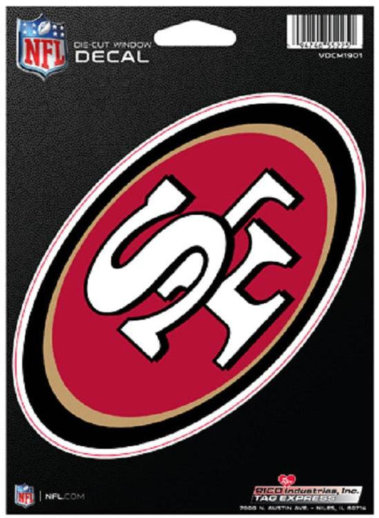 San Francisco 49ers Die Cut Decal Medium Special Order - ToylandEU