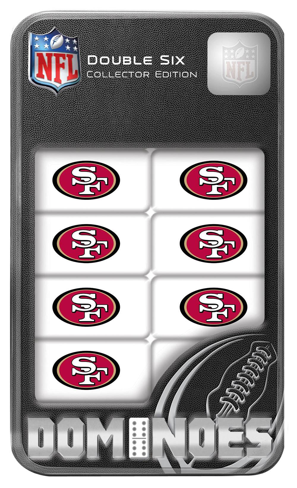 San Francisco 49ers Dominoes Set With Collectible Tin - ToylandEU