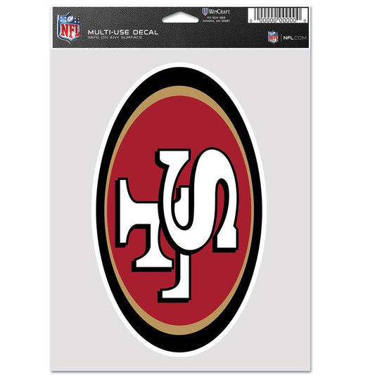 San Francisco 49ers Fan Pack Multi Use Decals Collection - ToylandEU