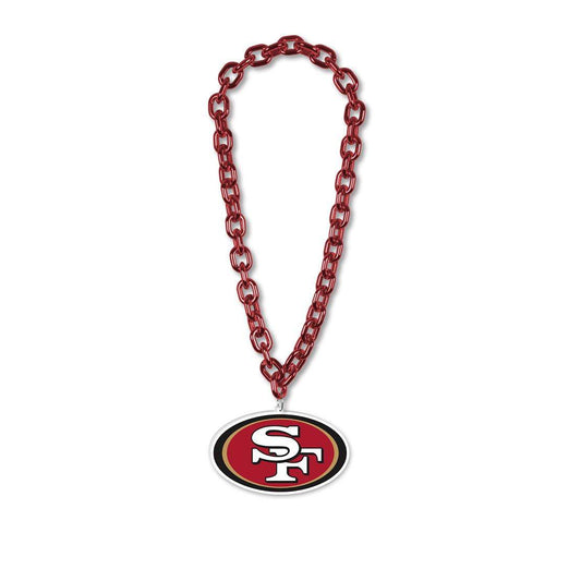 San Francisco 49ers Foam Logo Necklace With 38 Inch Chain - ToylandEU