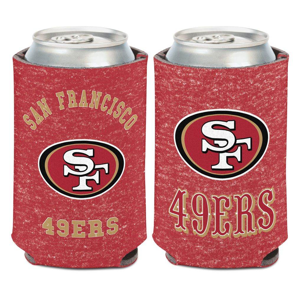 San Francisco 49ers Heathered Can Cooler 12 Oz Foam - ToylandEU