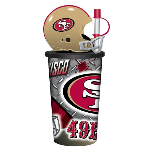  San Francisco 49ers Helmet Cup 32 Oz Plastic With Straw Lid -  ToylandEU™