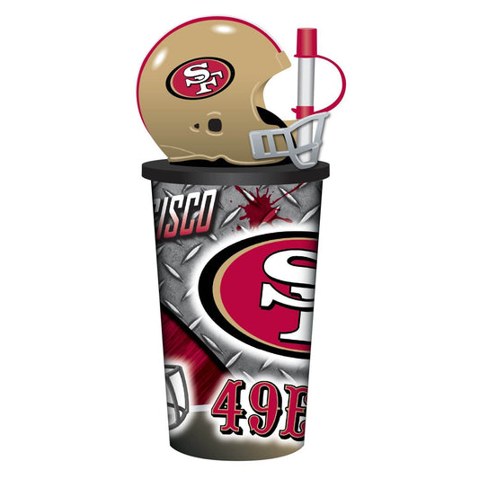 San Francisco 49ers Helmet Cup 32 Oz Plastic With Straw Lid - ToylandEU