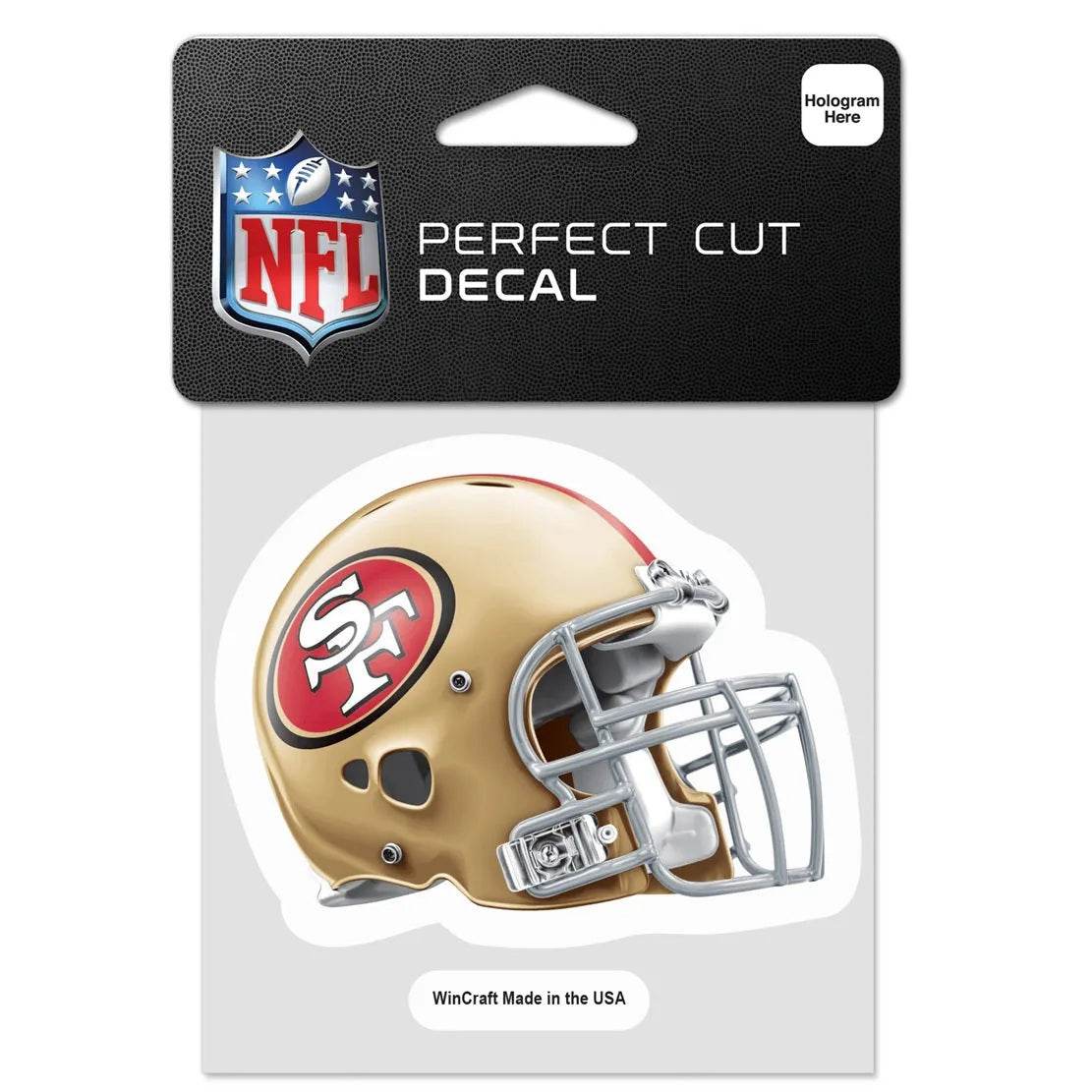 San Francisco 49ers Helmet Decal 4x4 Perfect Cut Color - ToylandEU