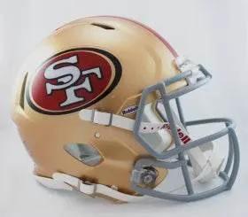  San Francisco 49ers Helmet Riddell Authentic Full Size Speed Style -  ToylandEU™