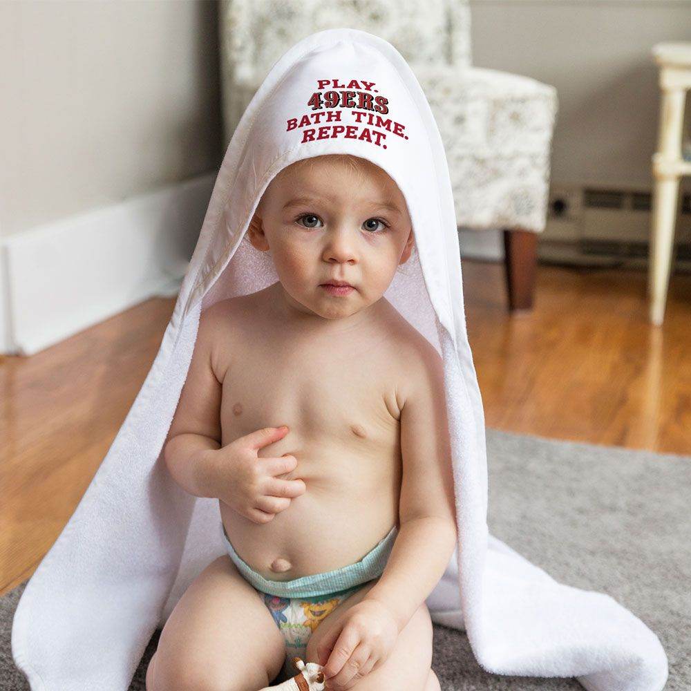 San Francisco 49ers Hooded Baby Towel All Pro NFL Gear - ToylandEU