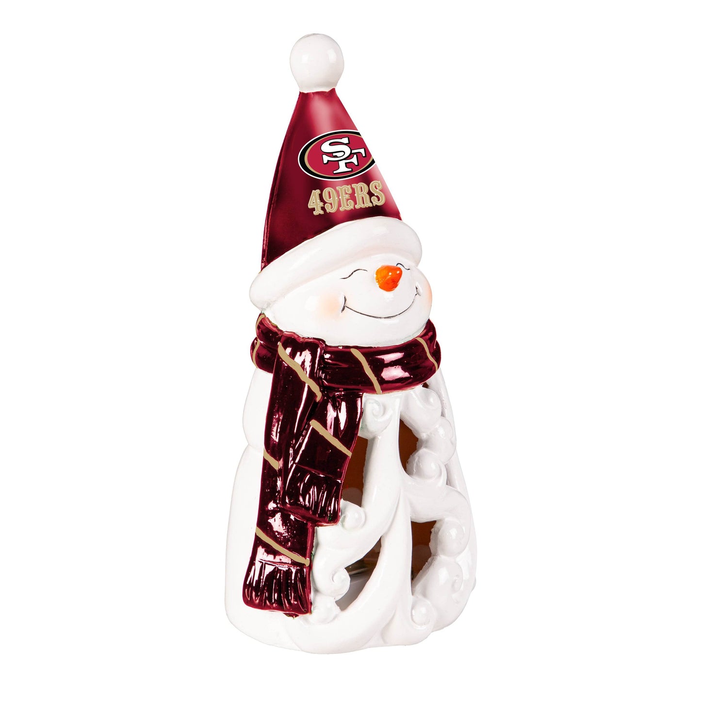 San Francisco 49ers LED Snowman Statue 8 Inch Decor - ToylandEU
