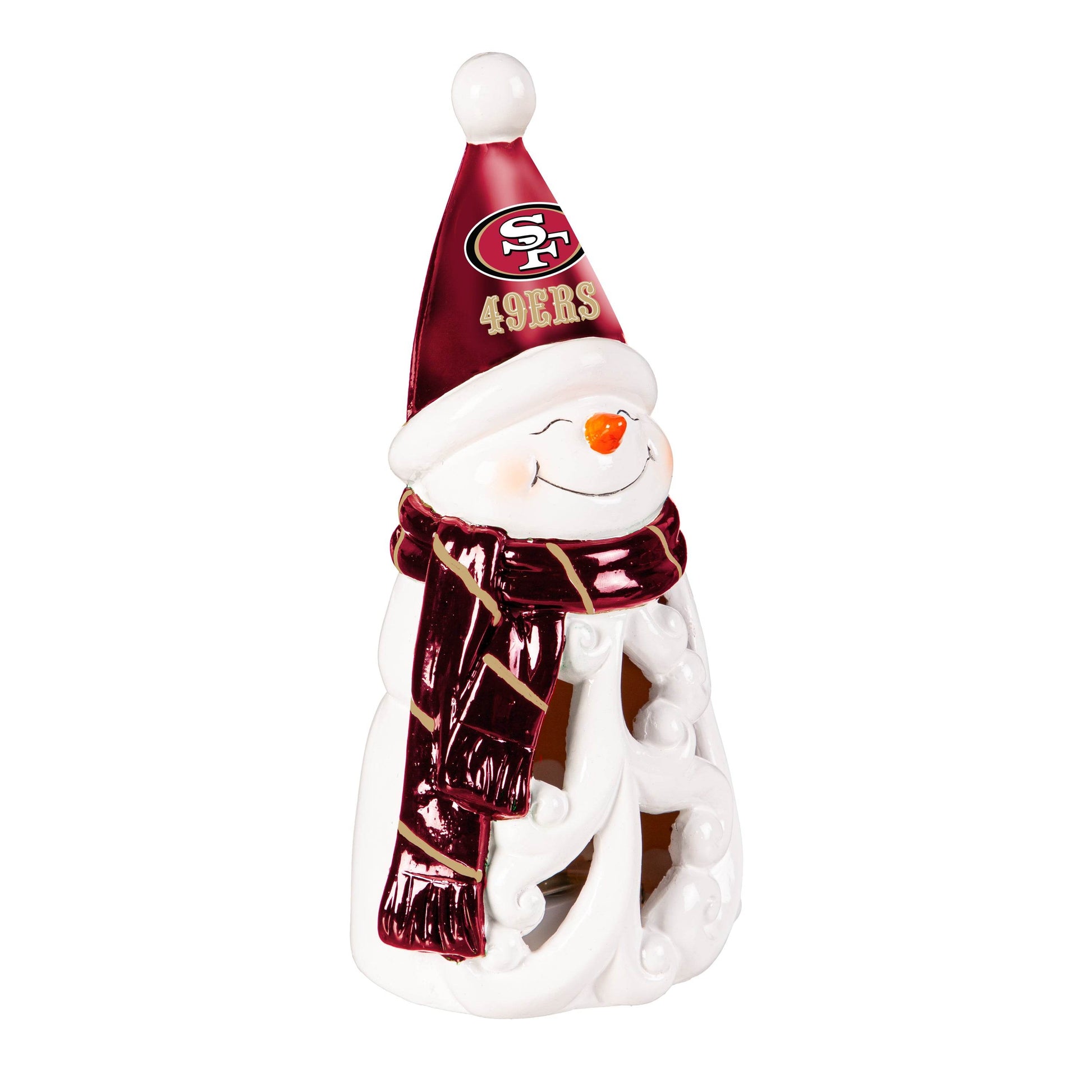 San Francisco 49ers LED Snowman Statue 8 Inch Decor - ToylandEU