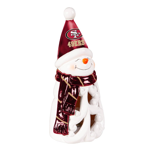 San Francisco 49ers LED Snowman Statue 8 Inch Decor - ToylandEU