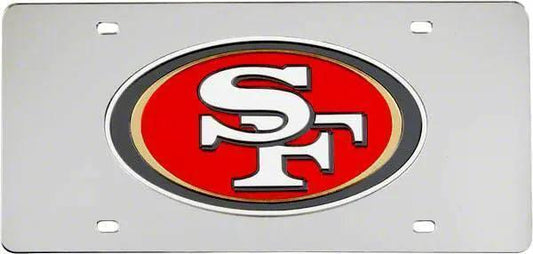  San Francisco 49ers License Plate Laser Cut Silver -  ToylandEU™