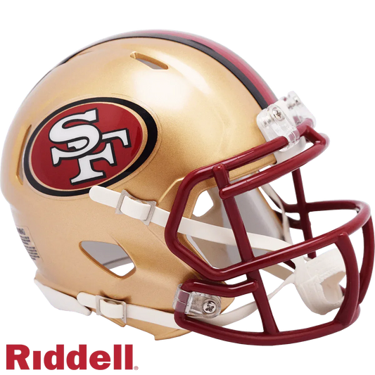  San Francisco 49ers Mini Speed Helmet Riddell Replica -  ToylandEU™