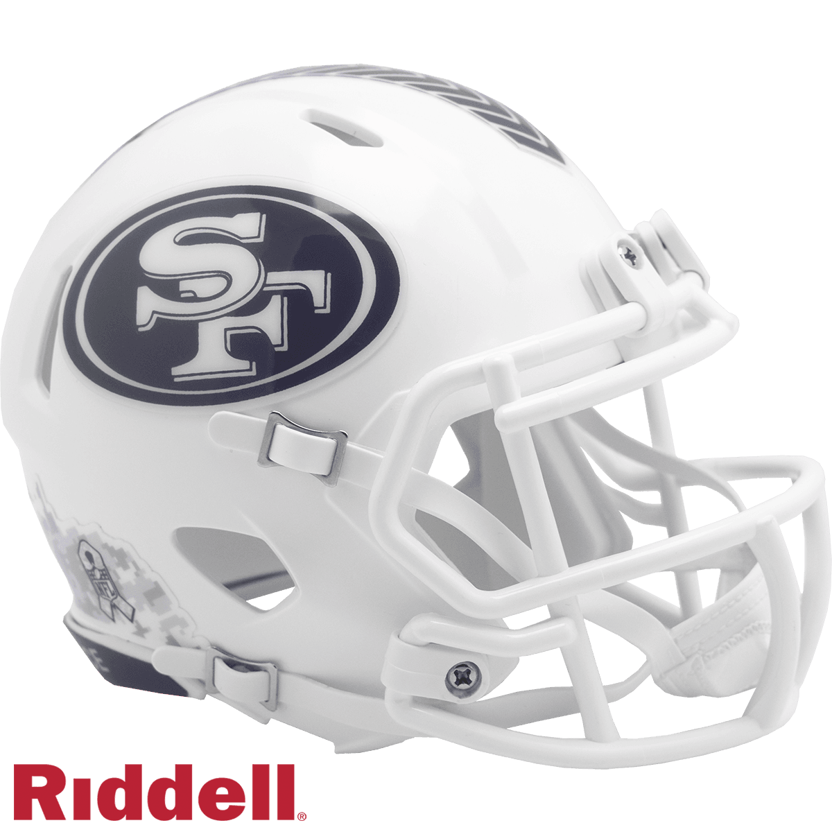 San Francisco 49ers Mini Speed Helmet Salute To Service - ToylandEU