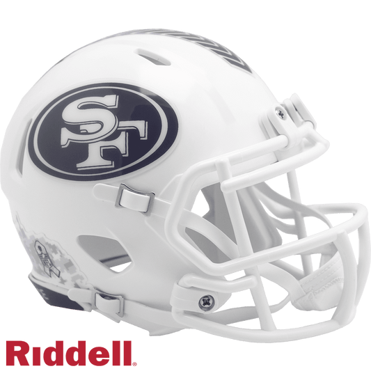 San Francisco 49ers Mini Speed Helmet Salute To Service - ToylandEU