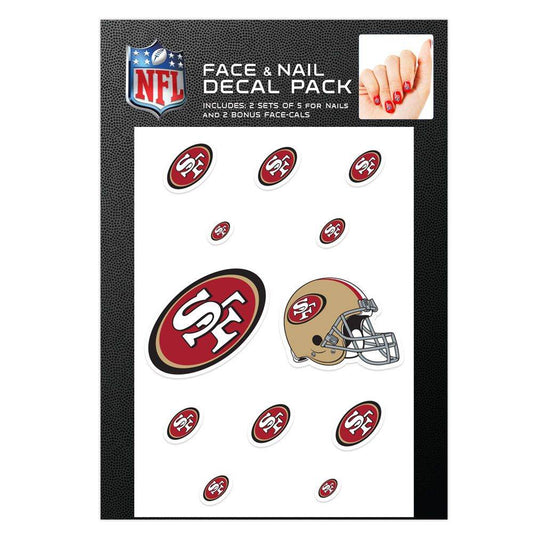 San Francisco 49ers Nail Cals FaceCals Waterless Decals - ToylandEU