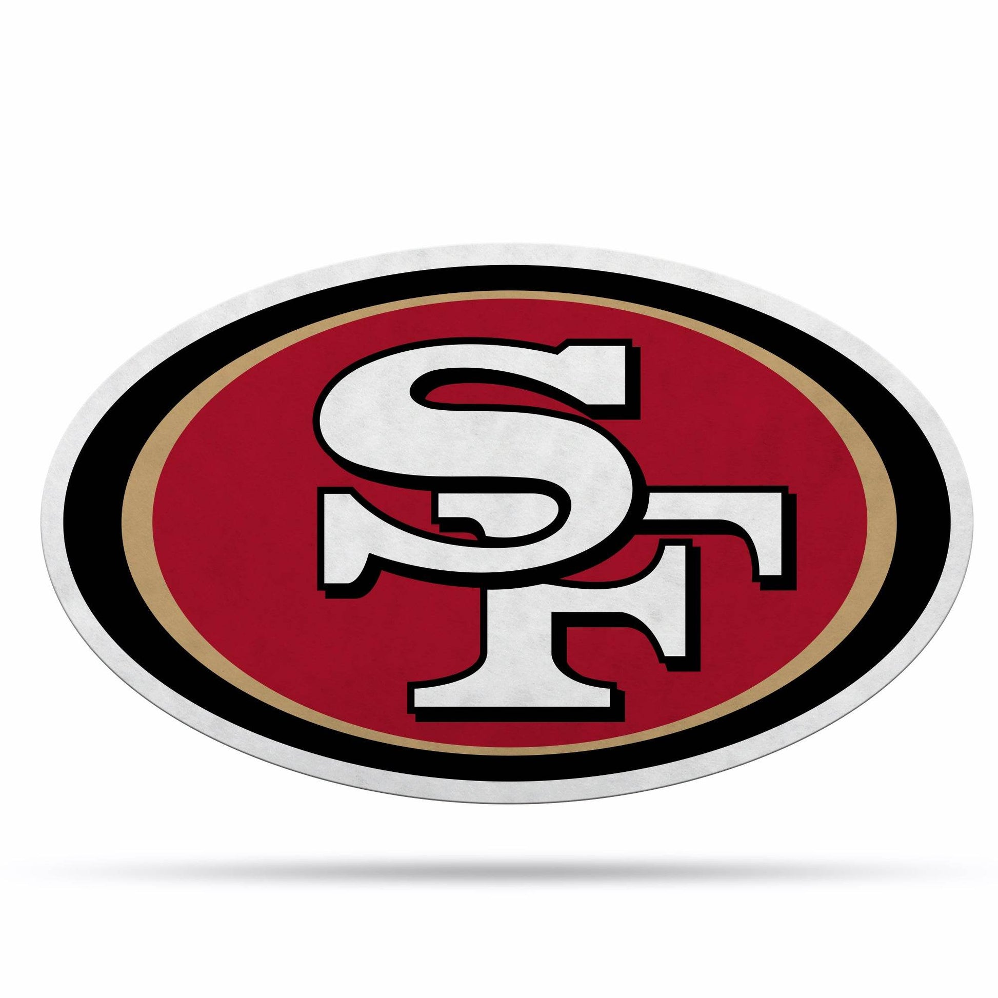 San Francisco 49ers Pennant Shape Logo Felt Decor Accent - ToylandEU