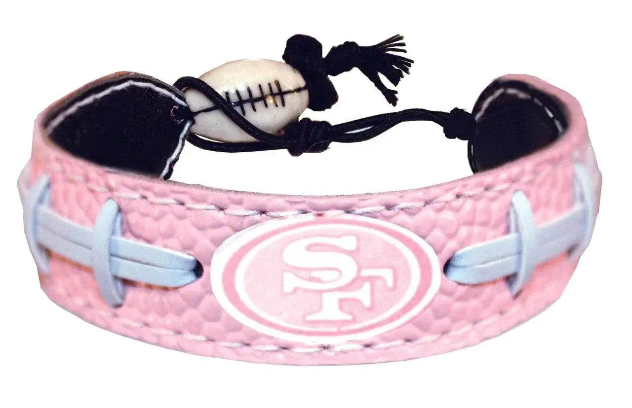  San Francisco 49ers Pink Leather Football Bracelet -  ToylandEU™