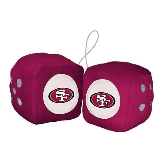  San Francisco 49ers Plush Fuzzy Dice For Car Interior Decor -  ToylandEU™