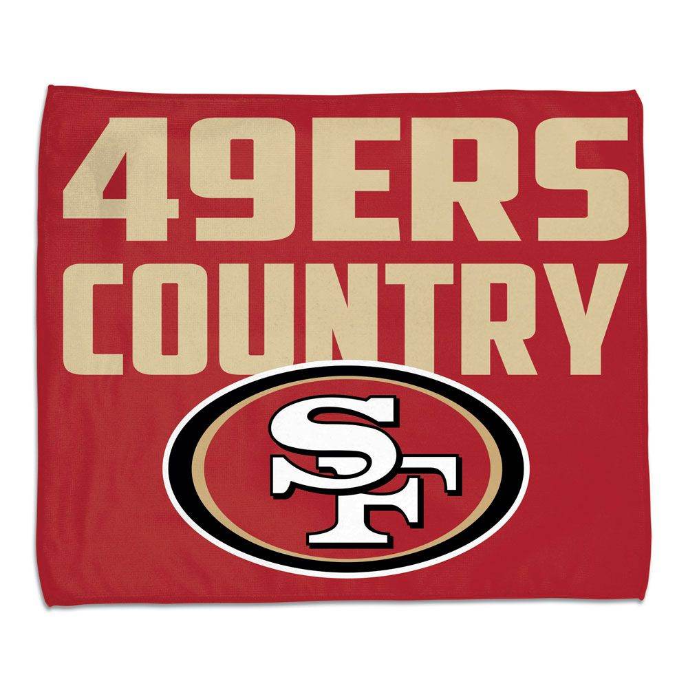San Francisco 49ers Rally Towel 15x18 Full Color Style - ToylandEU