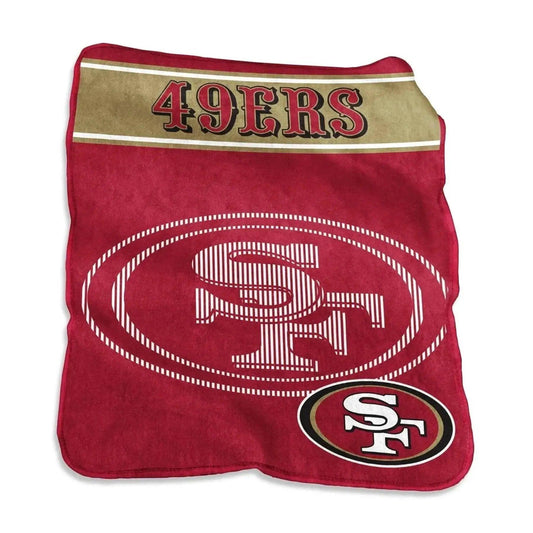  San Francisco 49ers Raschel Throw Blanket 60x80 Ultra Soft -  ToylandEU™