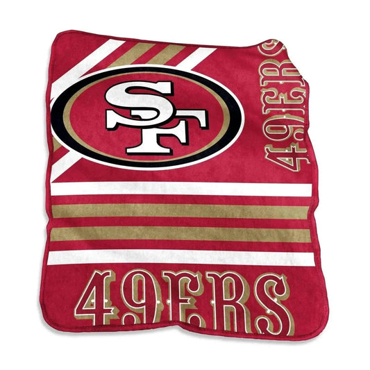  San Francisco 49ers Raschel Throw Blanket Size 50x60 Cozy -  ToylandEU™
