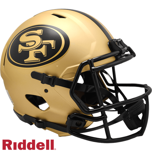 San Francisco 49ers Riddell Authentic Rave Full Size Helmet - ToylandEU