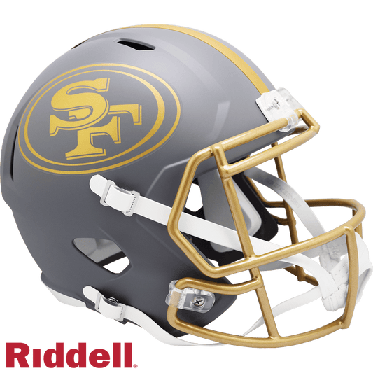 San Francisco 49ers Riddell Replica Full Size Slate Helmet - ToylandEU