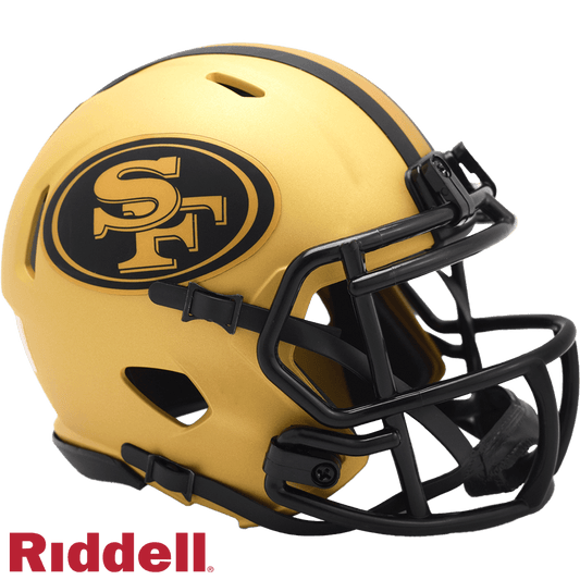 San Francisco 49ers Riddell Replica Mini Speed Rave Helmet - ToylandEU