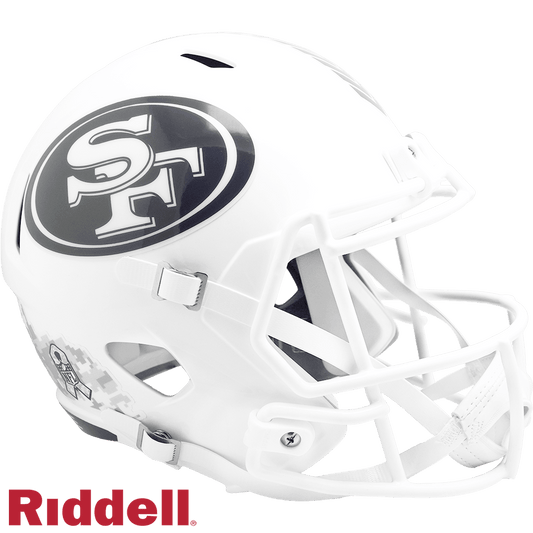San Francisco 49ers Salute To Service Riddell Helmet - ToylandEU