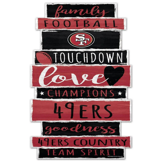  San Francisco 49ers Sign 11x17 Wood Family Word Plaque -  ToylandEU™