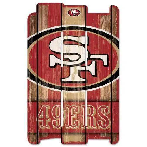  San Francisco 49ers Wood Fence Sign 11x17 Retro Whitewashed -  ToylandEU™