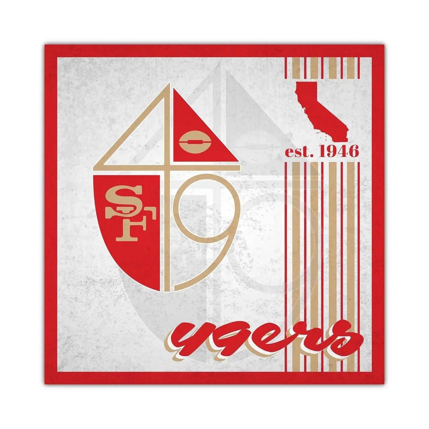  San Francisco 49ers Wood Sign 10x10 Album Design Decor -  ToylandEU™