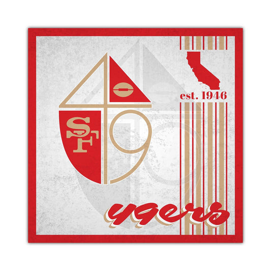 San Francisco 49ers Wood Sign 10x10 Album Design Decor - ToylandEU