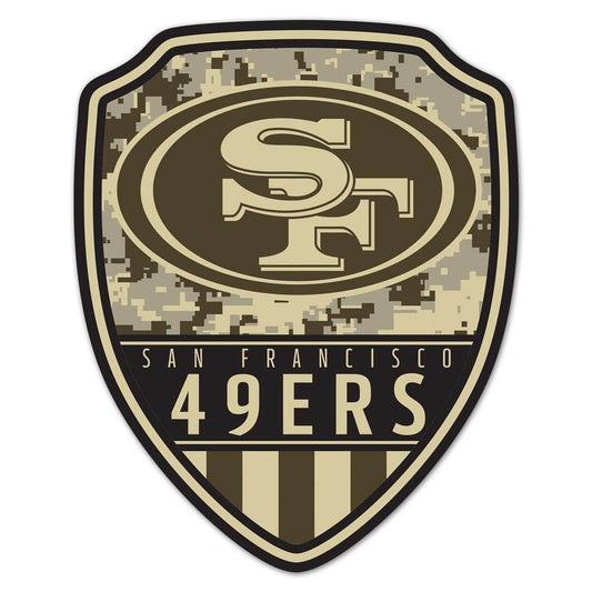 San Francisco 49ers Wood Sign Shield 11x14 Hardboard Decor - ToylandEU