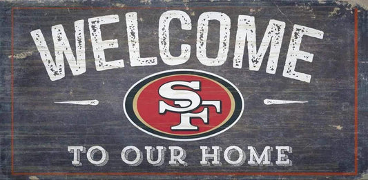  San Francisco 49ers Wood Sign Welcome To Our Home 6x12 -  ToylandEU™