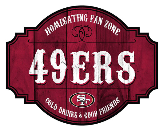 San Francisco 49ers Wood Tavern Sign 12 Inch Homegating - ToylandEU