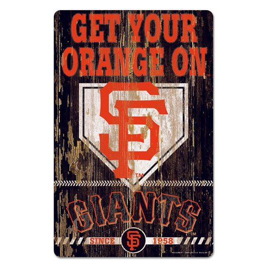 San Francisco Giants 11x17 Wood Slogan Sign Wincraft - ToylandEU