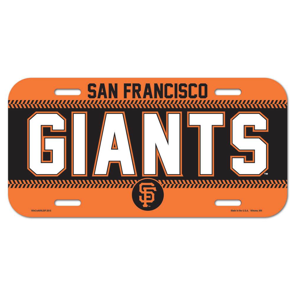 San Francisco Giants 6x12 License Plate Officially Licensed - ToylandEU