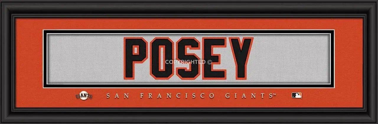  San Francisco Giants Buster Posey Jersey Print 8x24 Framed -  ToylandEU™