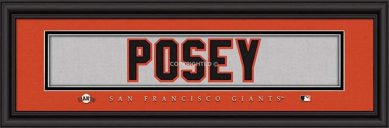  San Francisco Giants Buster Posey Jersey Print 8x24 Framed -  ToylandEU™