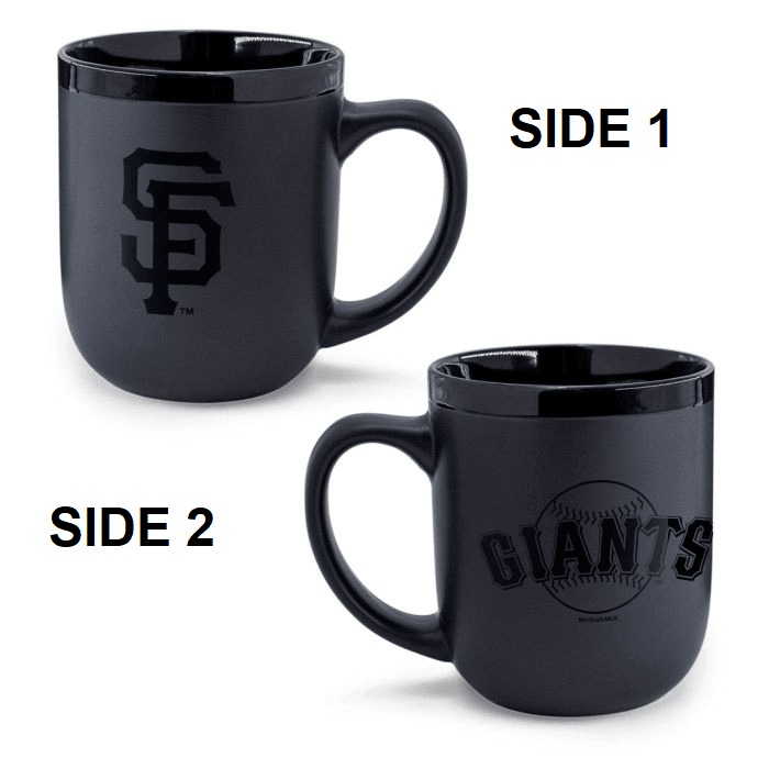 San Francisco Giants Matte Black 17oz Ceramic Coffee Mug - ToylandEU
