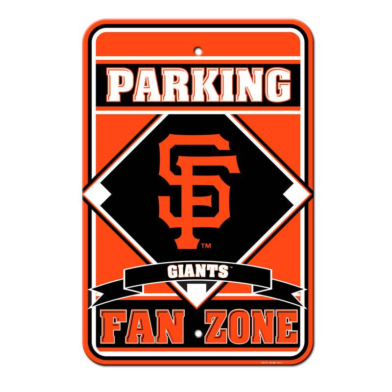 San Francisco Giants Parking Sign 12x18 Plastic Fan Zone CO - ToylandEU